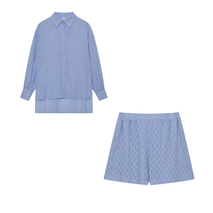 Maud | Conjunto elegante de camisa y pantalones cortos