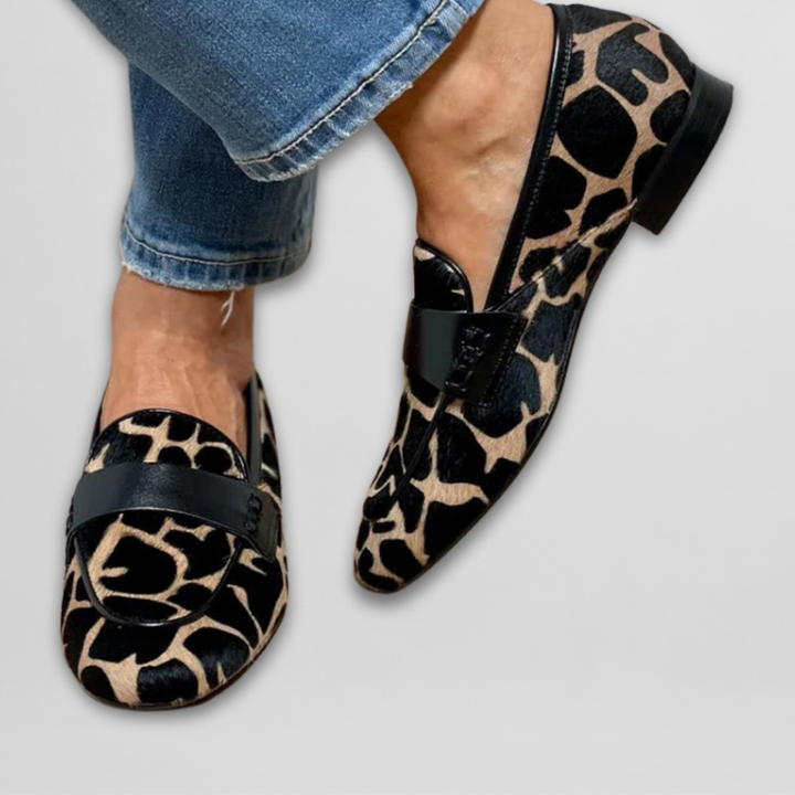 Priszilla | Mocasín de Mujer con estampado animal