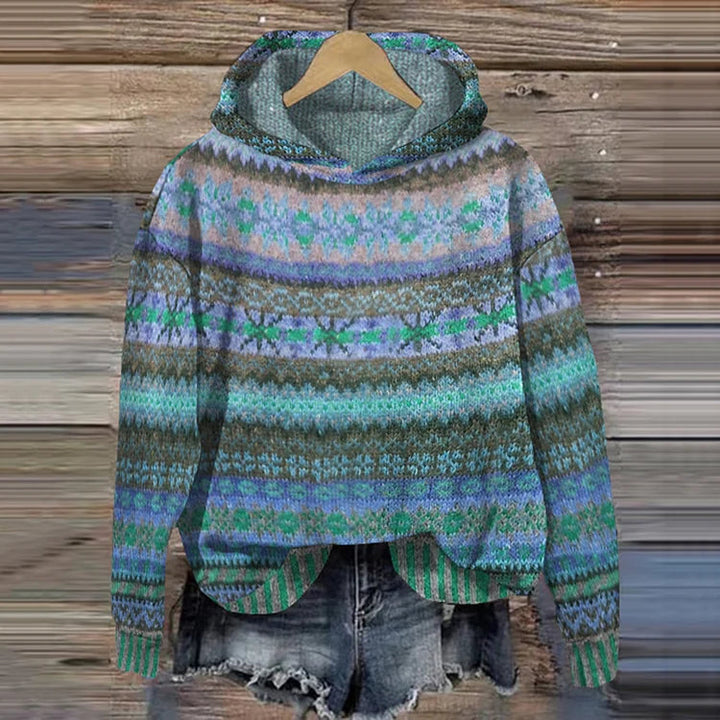 Liane | Sudadera con capucha retro étnica