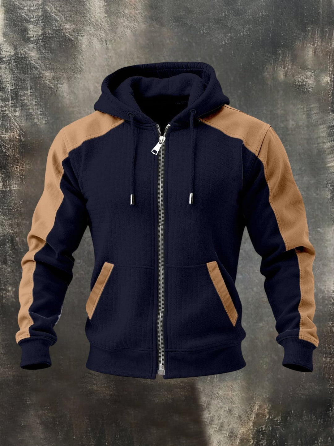 SALVATORE™ | SUDADERA BICOLOR CON CREMALLERA