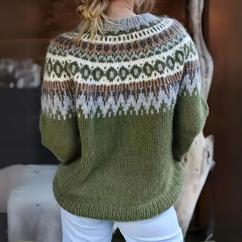 Maud – Suéter cálido con patrón invernal