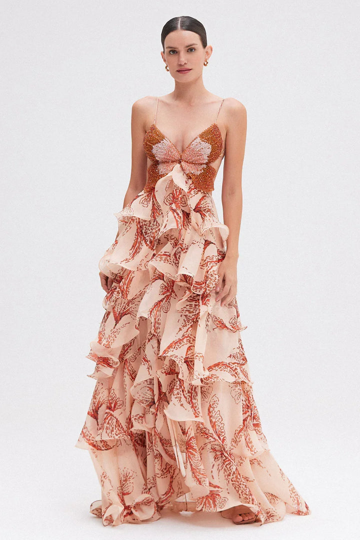 Nahia | Vestido con volantes para Mujer