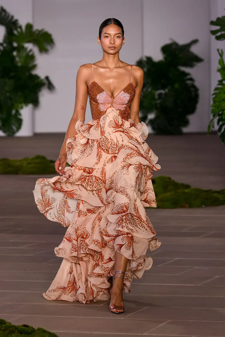 Nahia | Vestido con volantes para Mujer
