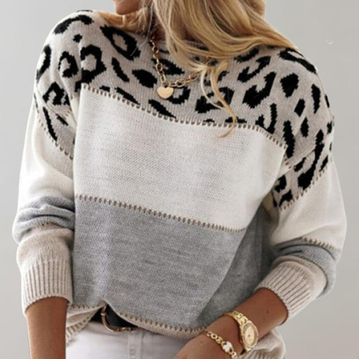 Pasca™ | Suéter de punto para Mujer con estampado de leopardo