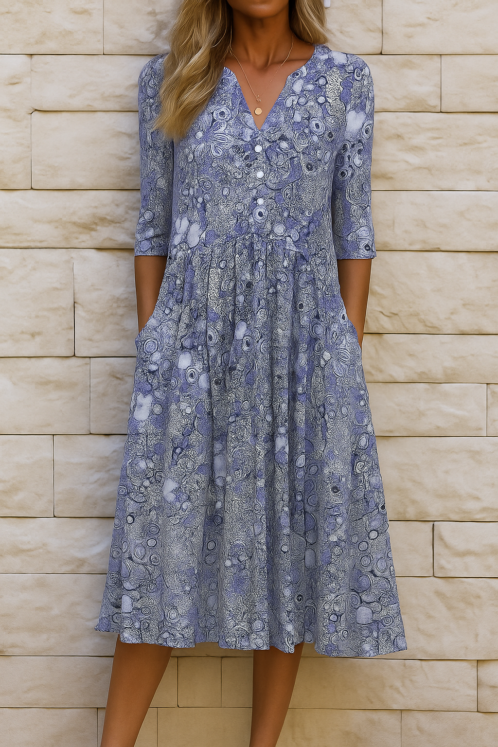 OLIVIA | VESTIDO ELEGANTE CON ESCOTE EN V PARA MUJER