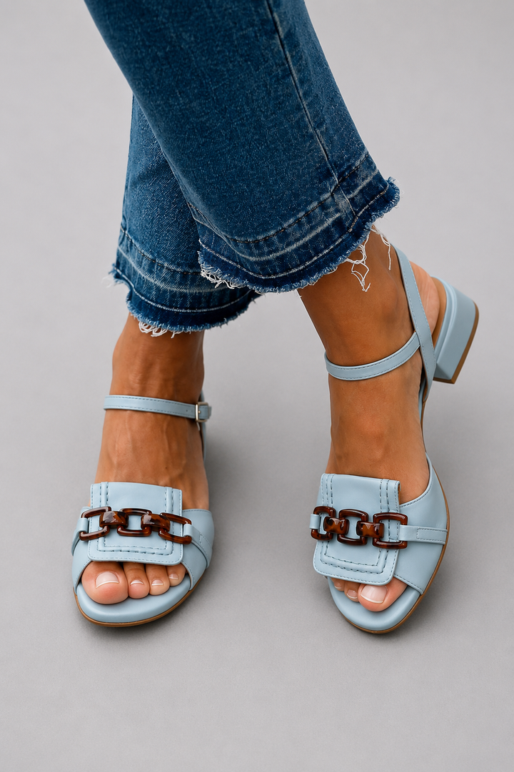 Azzurra | Sandalias Elegancia Costera para Mujer