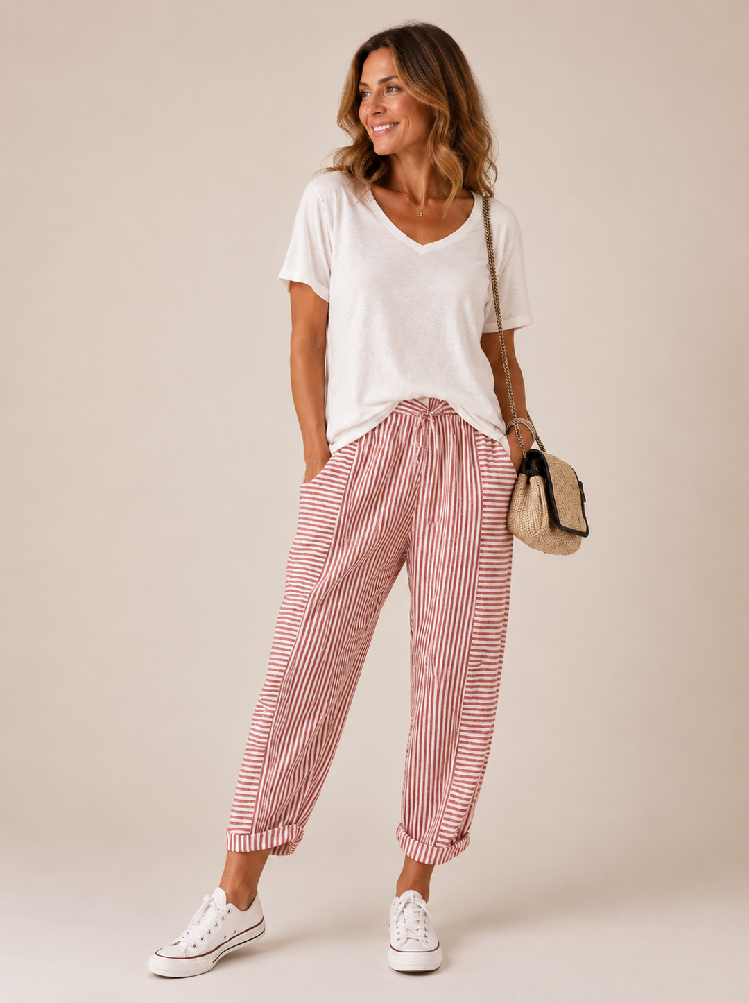 Lore - Pantalones a rayas
