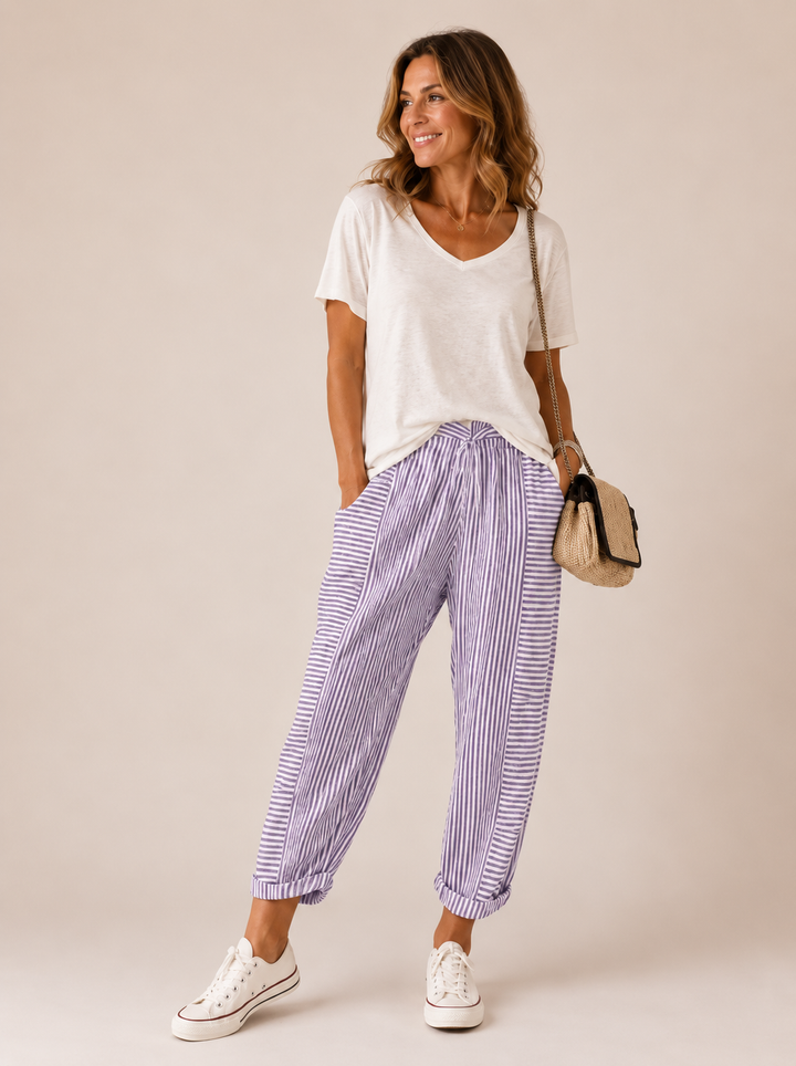 Lore - Pantalones a rayas