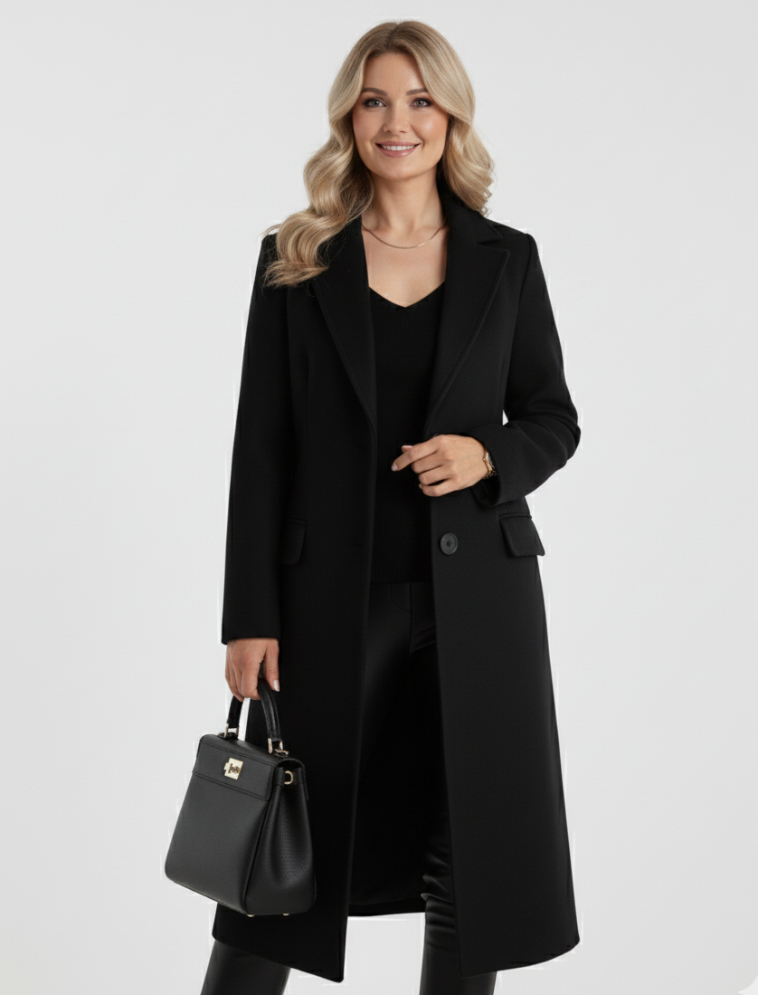 Moa™ | Elegante abrigo largo de carácter clásico