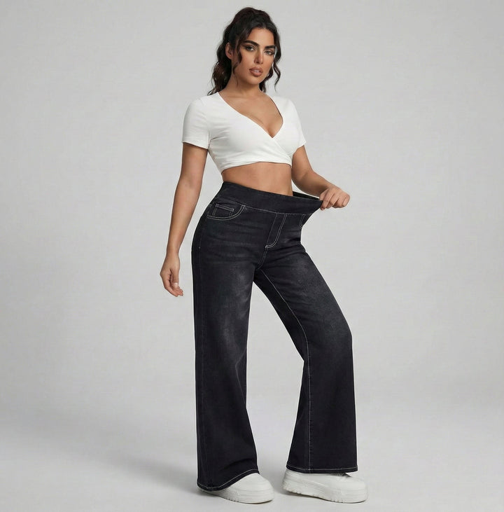 Duna - Pantalones anchos con control de abdomen para Mujer