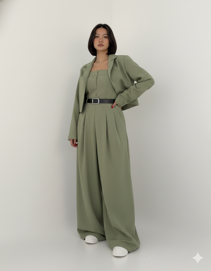 Julia | Conjunto Mujer Bustier + Chaqueta – Estilo Elegante y de Tendencia