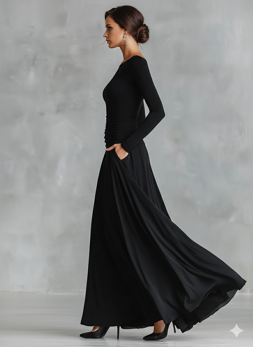 Norfy - Ropa elegante con pliegues fluidos