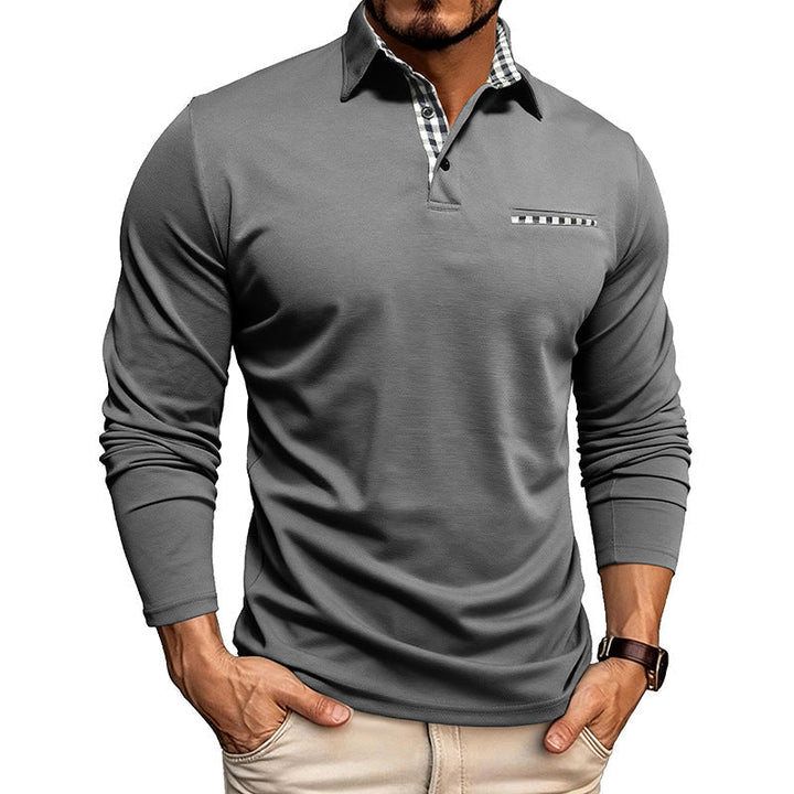 William - Polo Premium de Manga Larga para Hombre