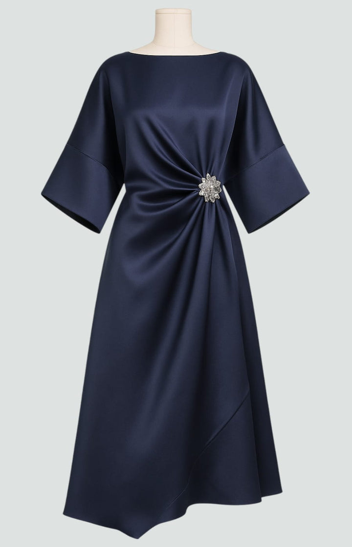 Albertine – Elegante vestido largo de satén para Mujer