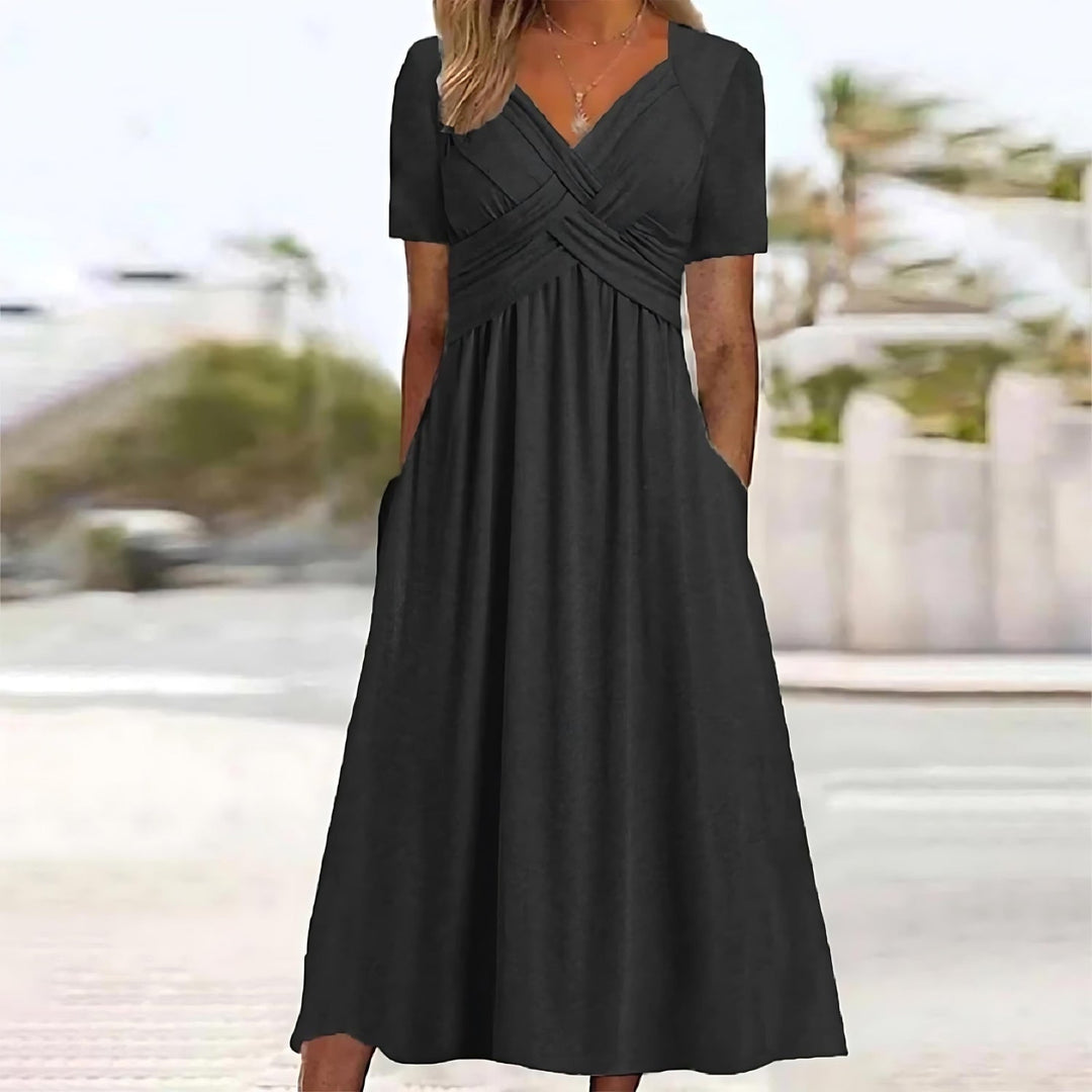 Birgitte - Vestido midi informal