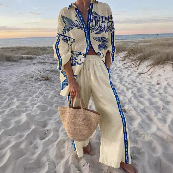 Zairine| Conjunto de mujer ligero y sofisticado para los días de verano