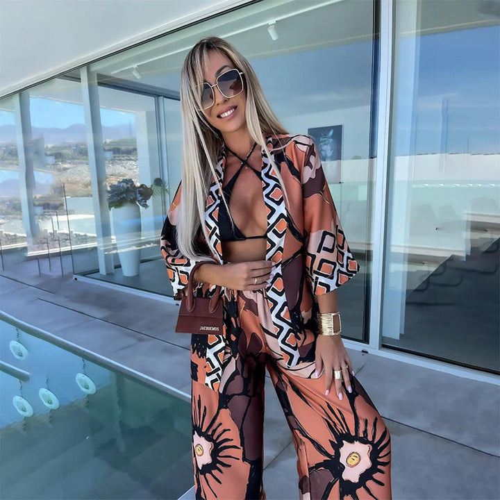 Conjunto Debby™ Estilo Kimono Colorido