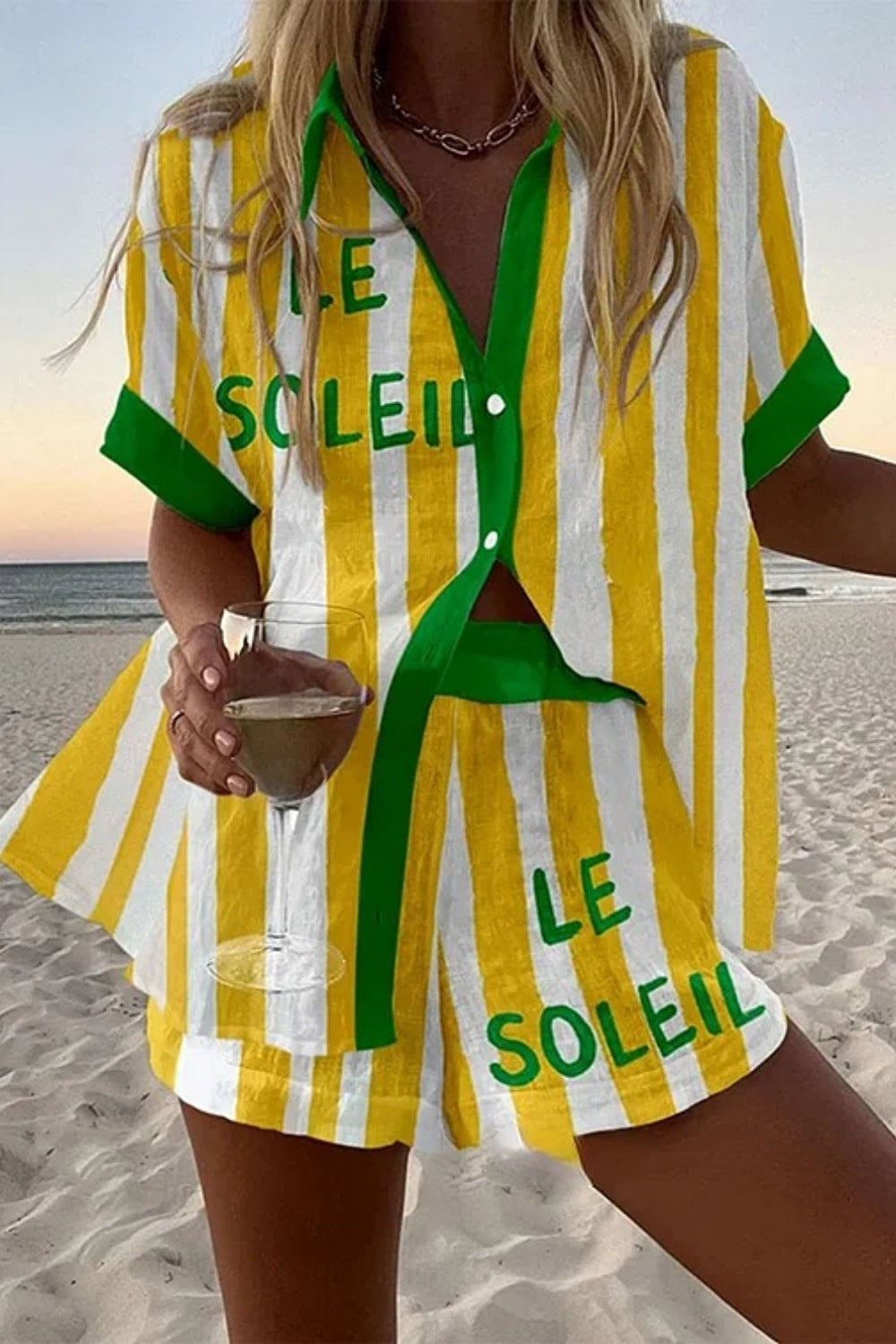 Jorelle| Conjunto corto ligero de verano