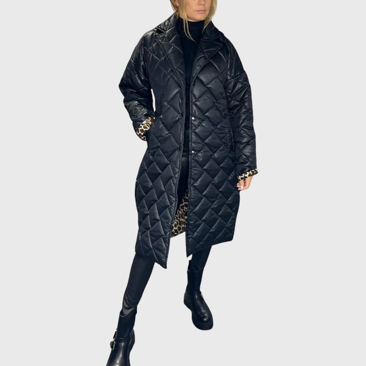 Abrigo acolchado reversible