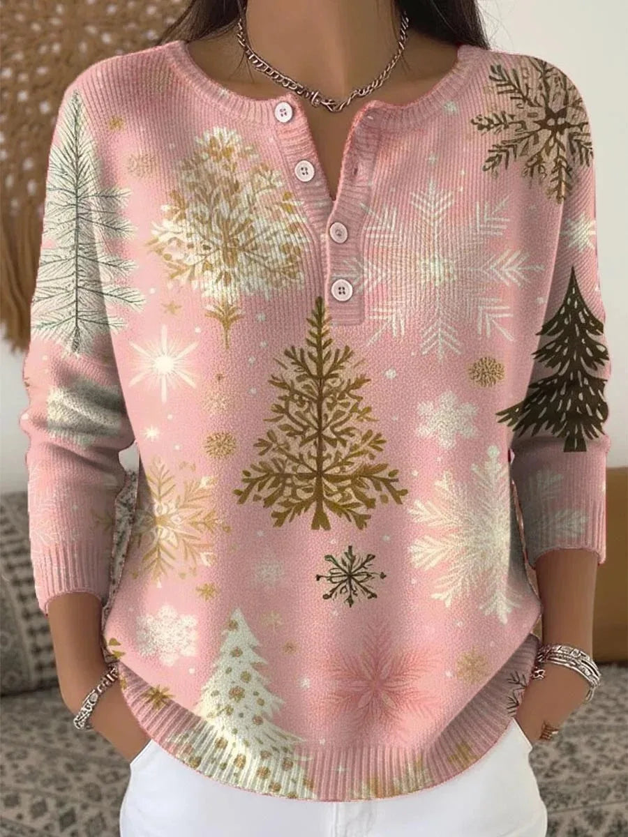 Manon | Suéter Navideño Cálido con Estampado Festivo