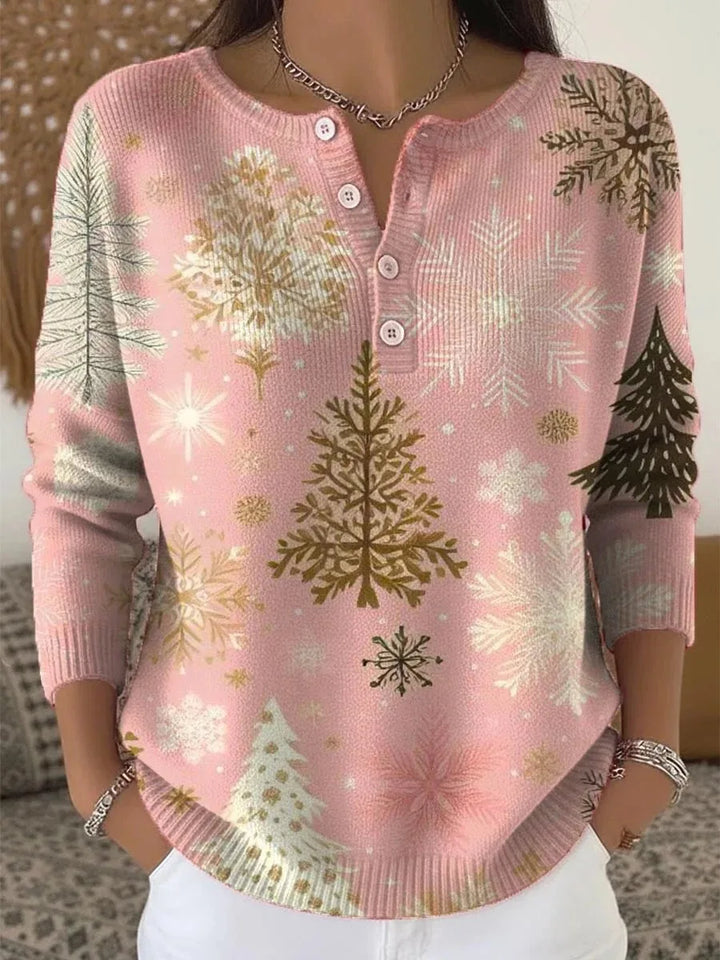 Manon | Suéter Navideño Cálido con Estampado Festivo