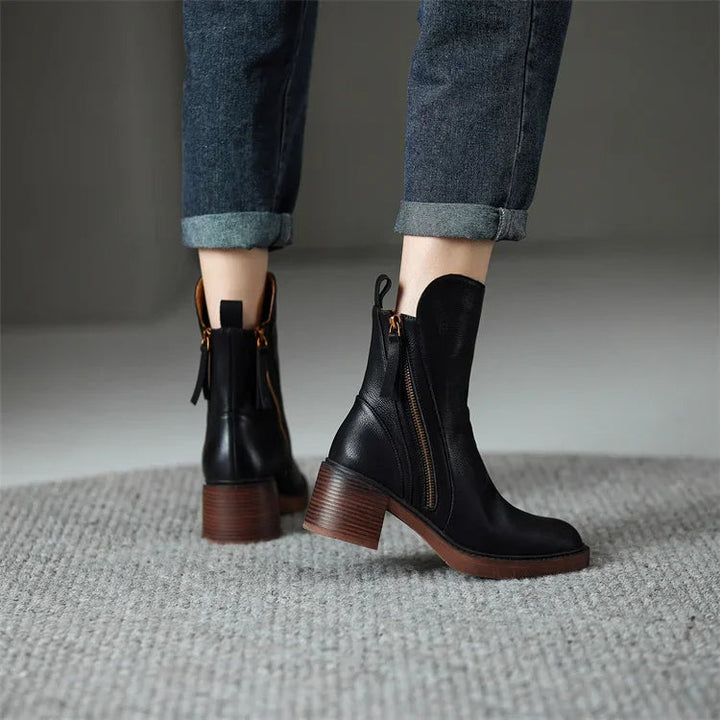 Grazia - Botines de Tacón Medio para Mujer