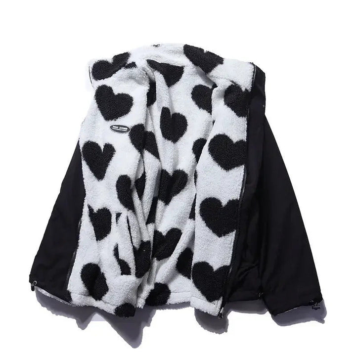 Madison | Chaqueta reversible con corazones