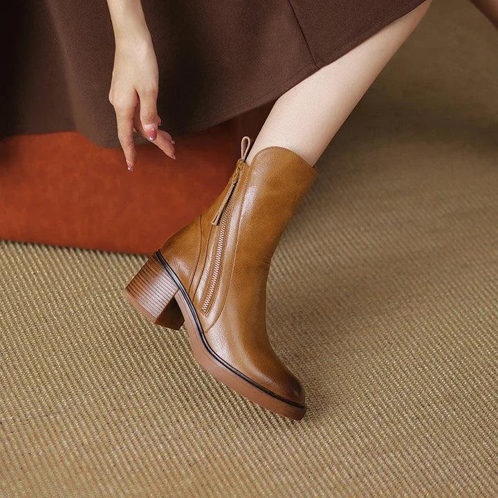 Grazia - Botines de Tacón Medio para Mujer