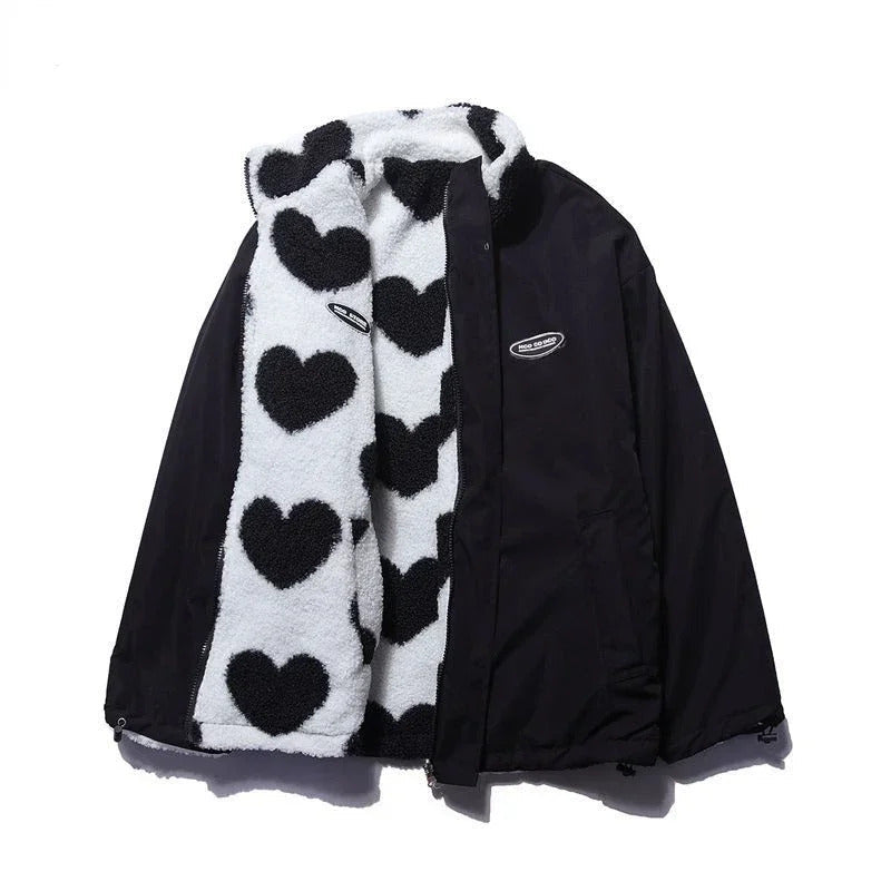 Madison | Chaqueta reversible con corazones