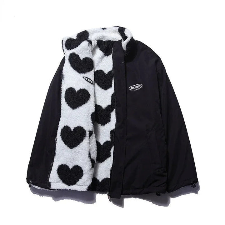 Madison | Chaqueta reversible con corazones