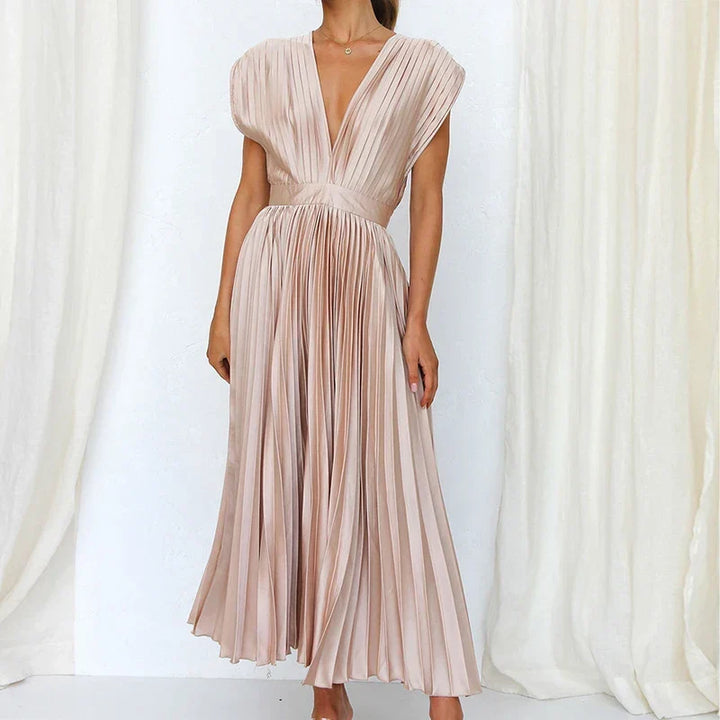 Hedwig - Elegante vestido plisado sin mangas para Mujer