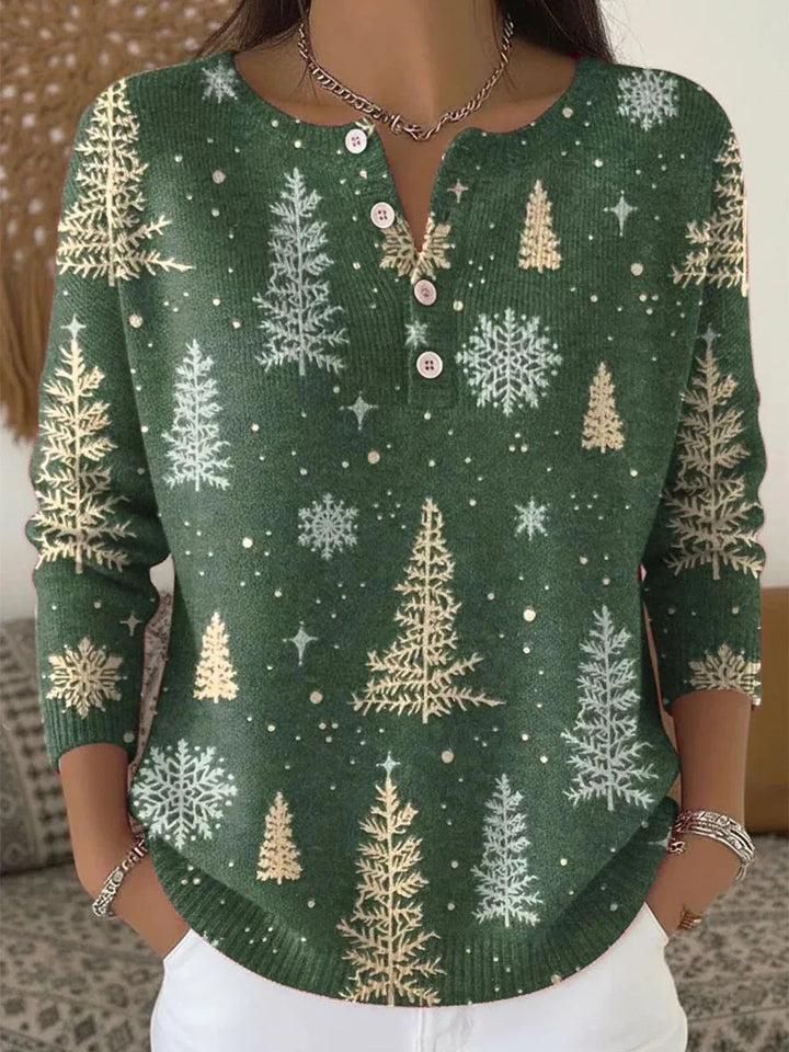 Manon | Suéter Navideño Cálido con Estampado Festivo