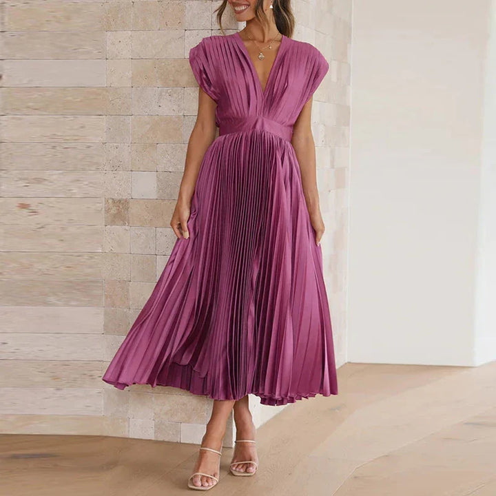 Hedwig - Elegante vestido plisado sin mangas para Mujer