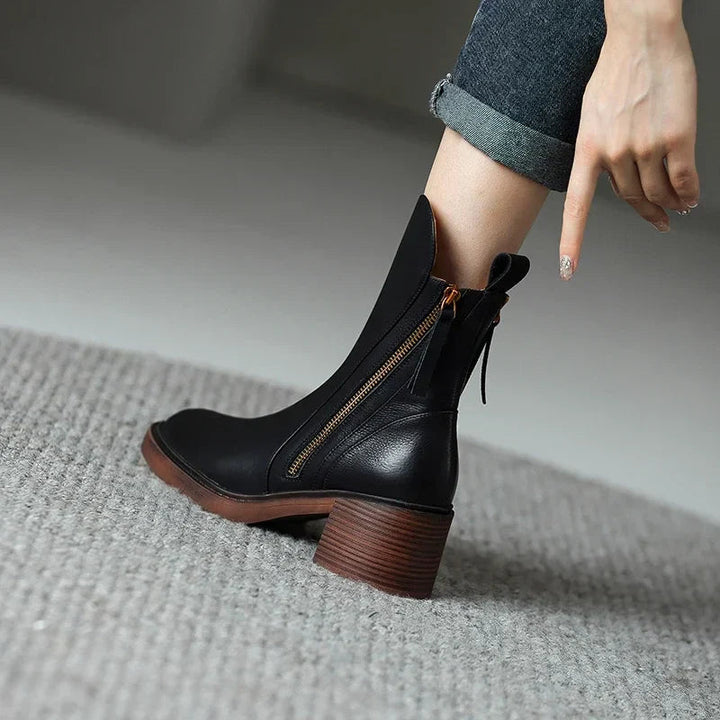 Grazia - Botines de Tacón Medio para Mujer