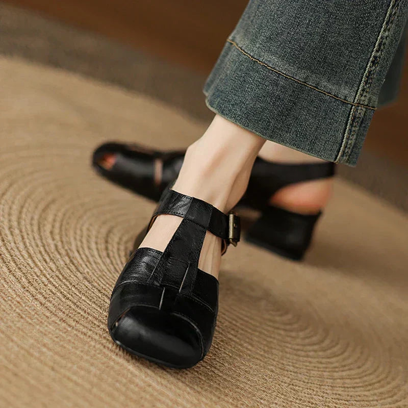 Coralia - Zapatos de Tacón Chunky para Mujer