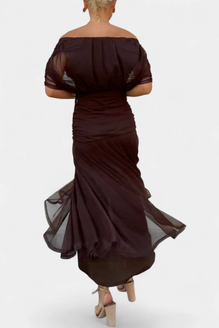 Magda™ | Vestido largo de flores con escote en V