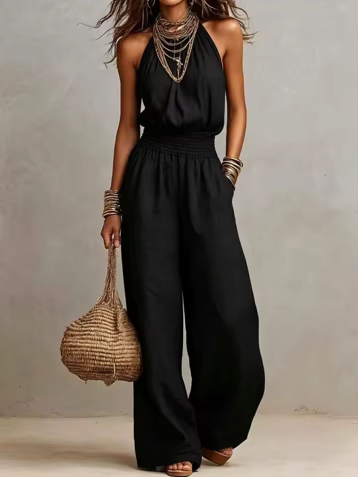 Valeria | Mono Elegante con Halter para Mujer