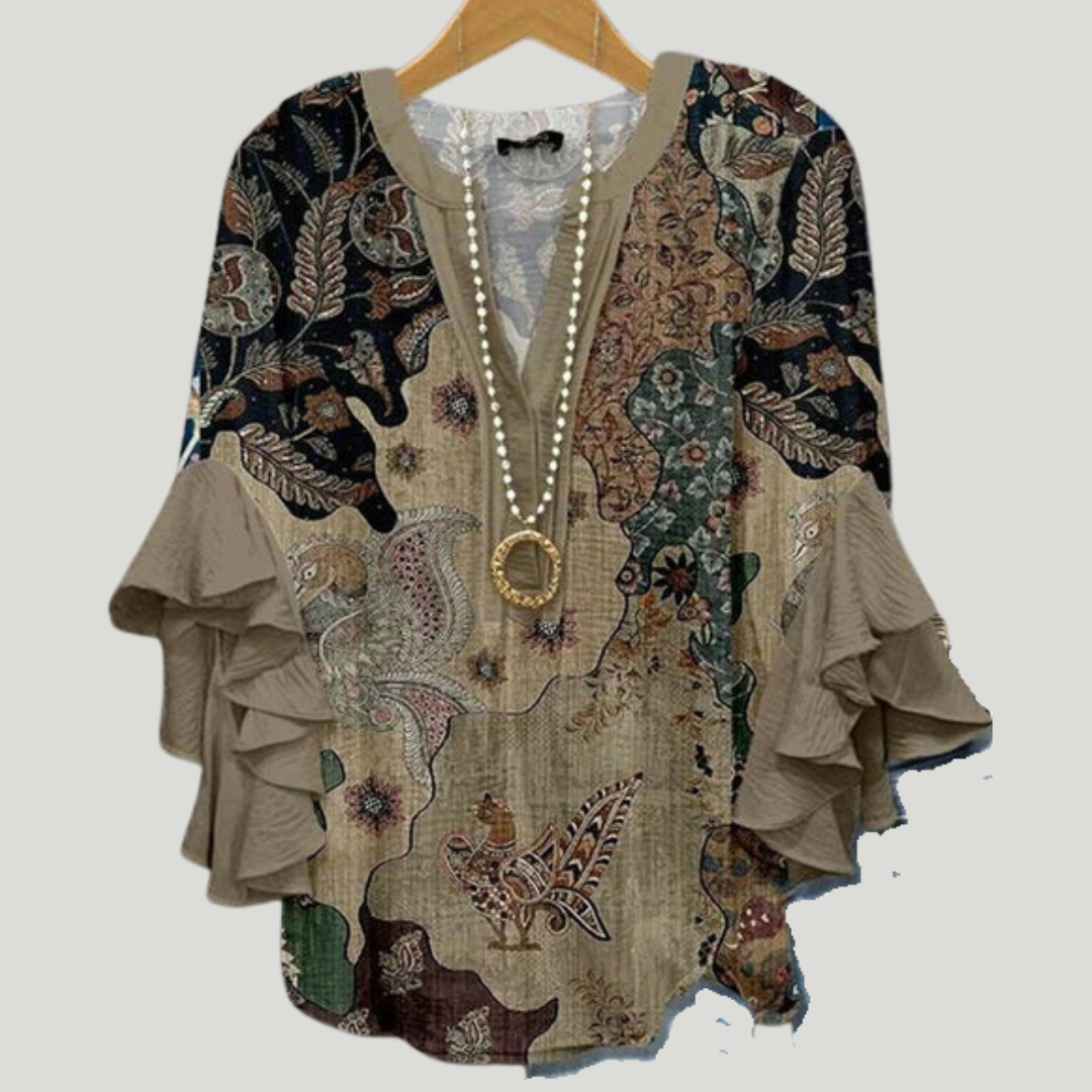 KORNELIA | Blusa elegante con motivos