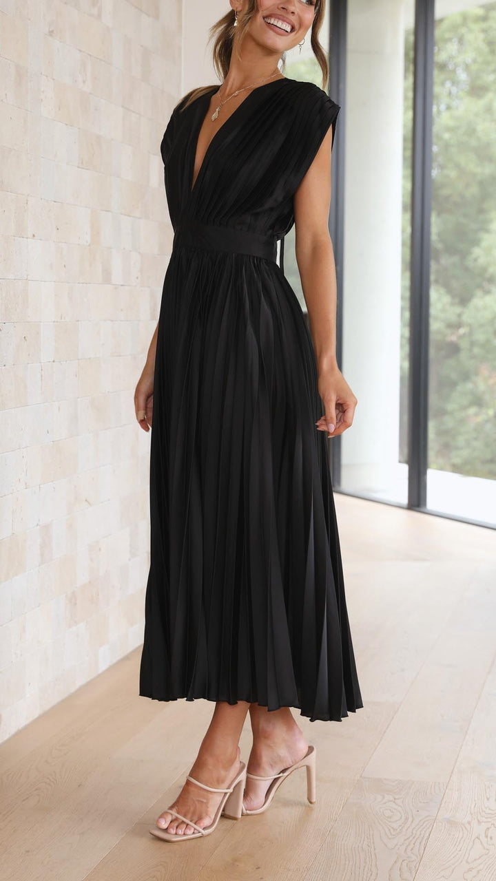 Maria | Elegant Pleated Dress