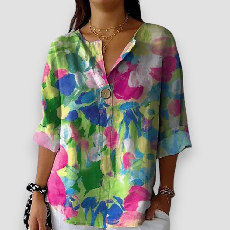 Elenora - Camisa floral para Mujer