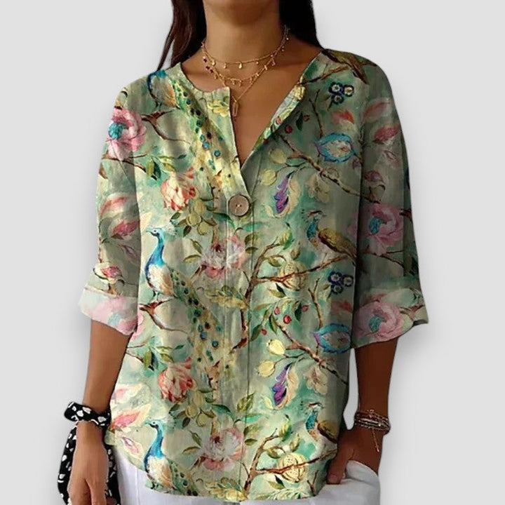 Elenora - Camisa floral para Mujer