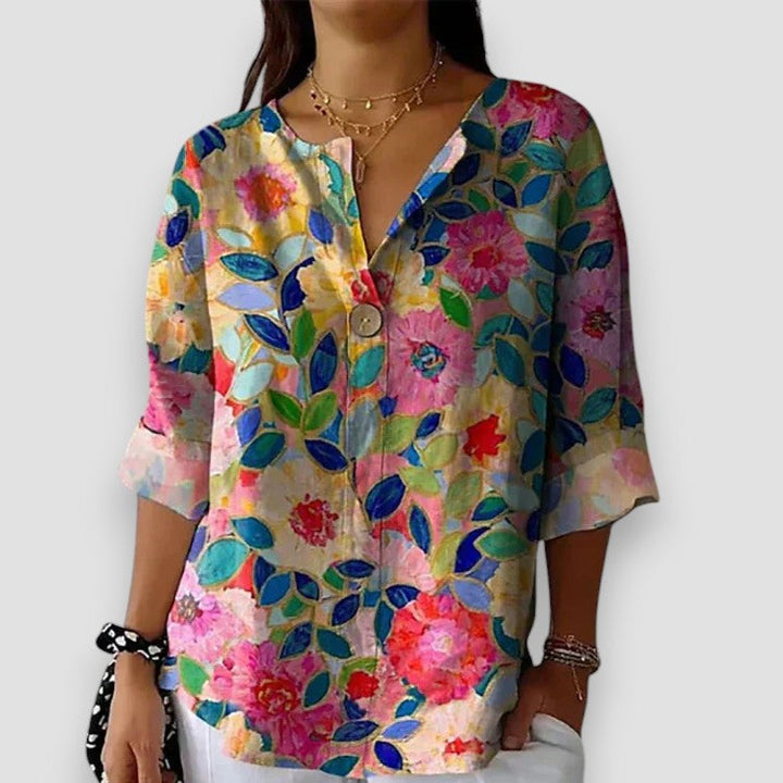 Elenora - Camisa floral para Mujer