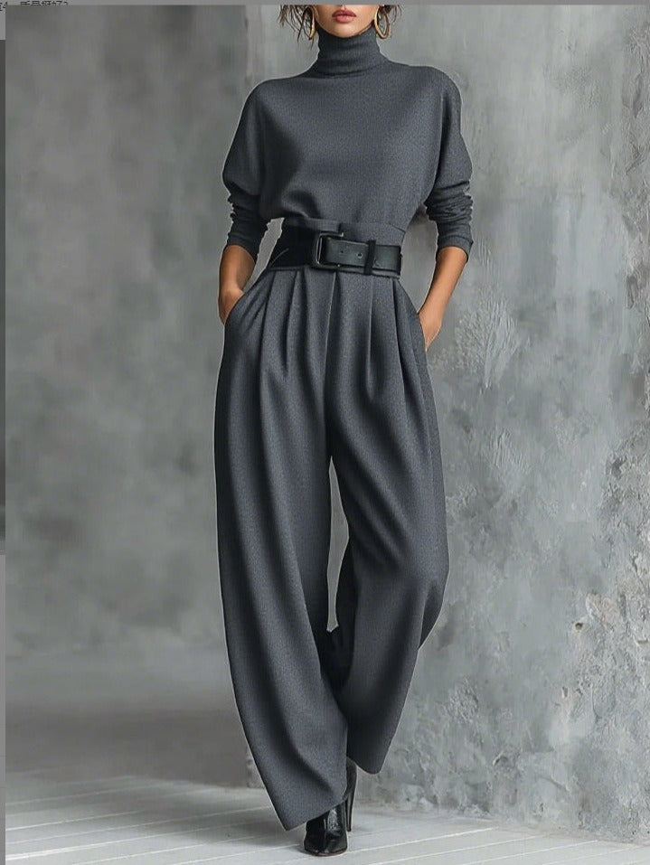 JULIET | Conjunto de cuello alto y pantalón recto