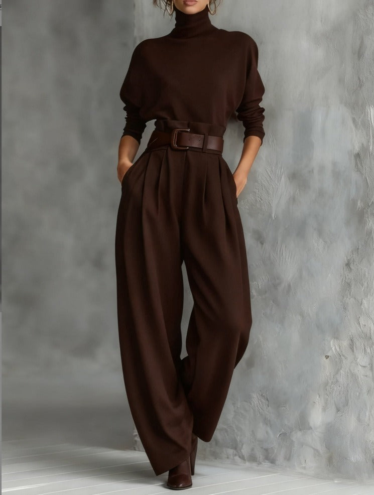 JULIET | Conjunto de cuello alto y pantalón recto