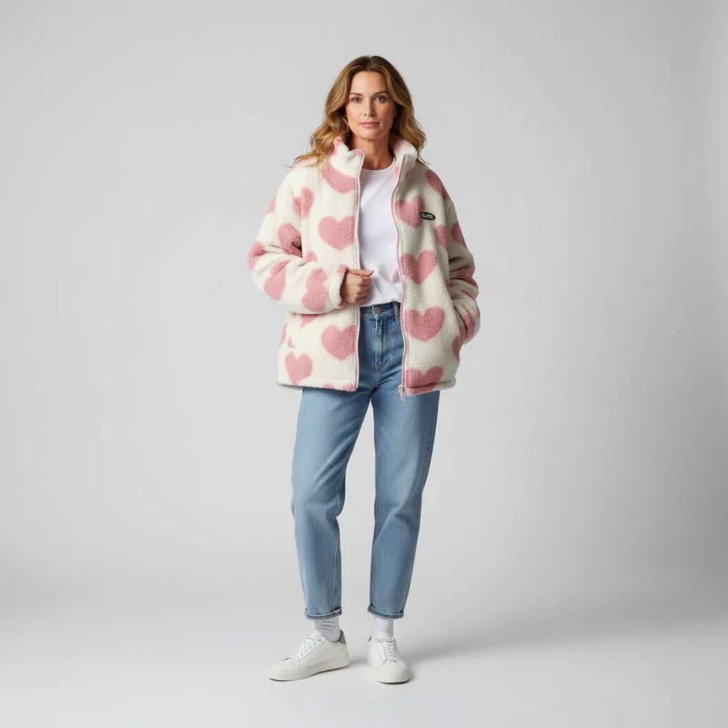 Madison | Chaqueta reversible con corazones
