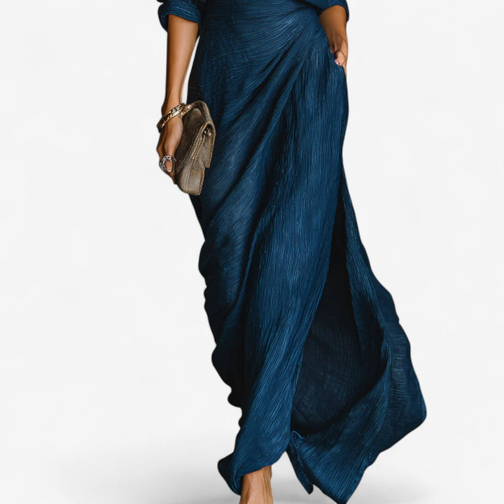 Tina - Vestido Maxi Azul Océano para Mujer