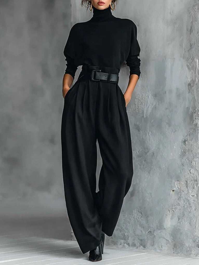 JULIET | Conjunto de cuello alto y pantalón recto