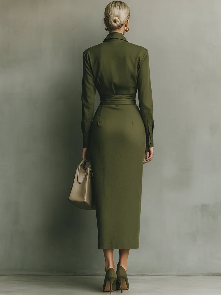 Narelle - Vestido Elegante Envolvente