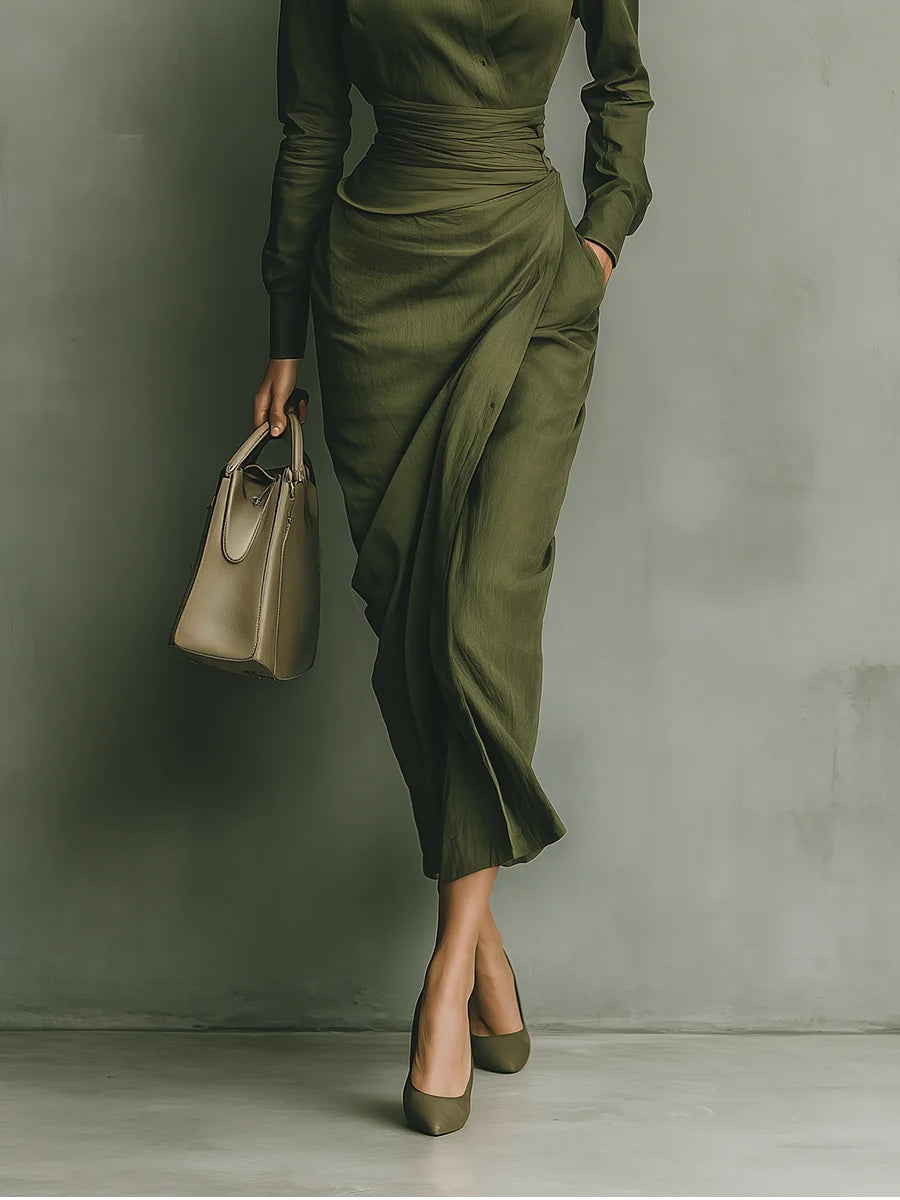 Narelle - Vestido Elegante Envolvente