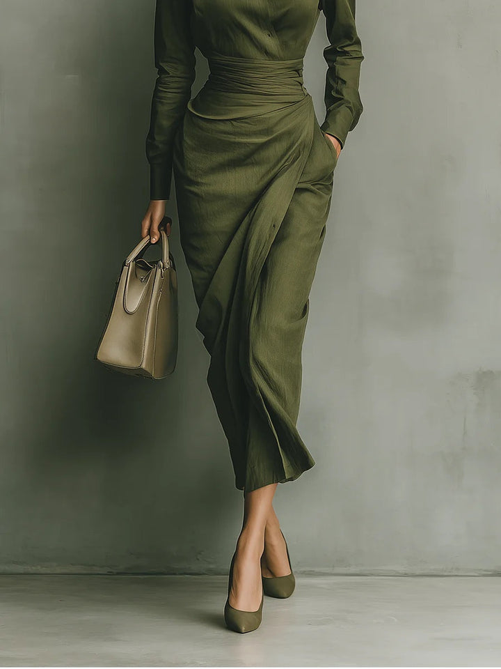 Narelle - Vestido Elegante Envolvente